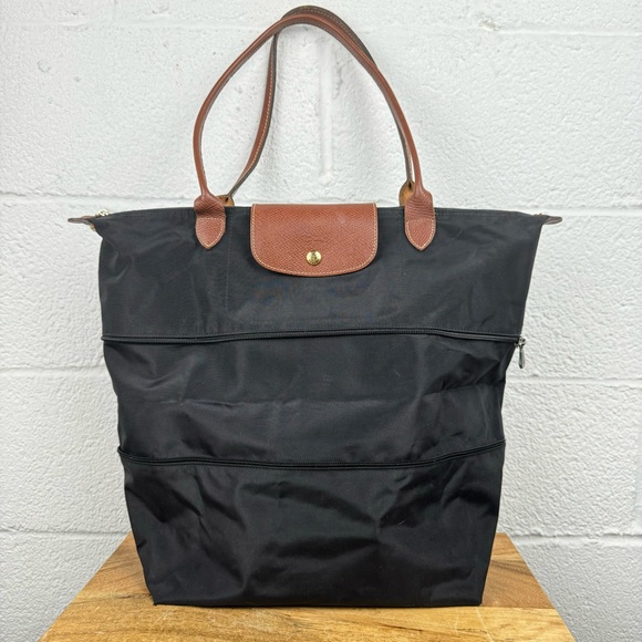 Longchamp Le Pliage Expandable Tote Black - Picture 5 of 16